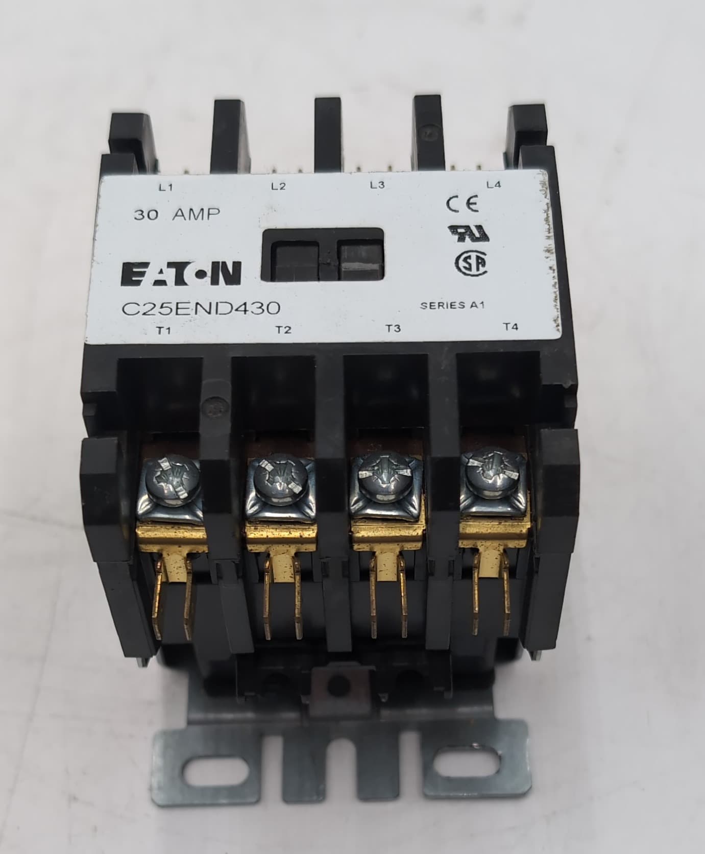 Eaton Cutler-Hammer C25END430A Definite Purpose Contactor 4 Pole 30A 120V