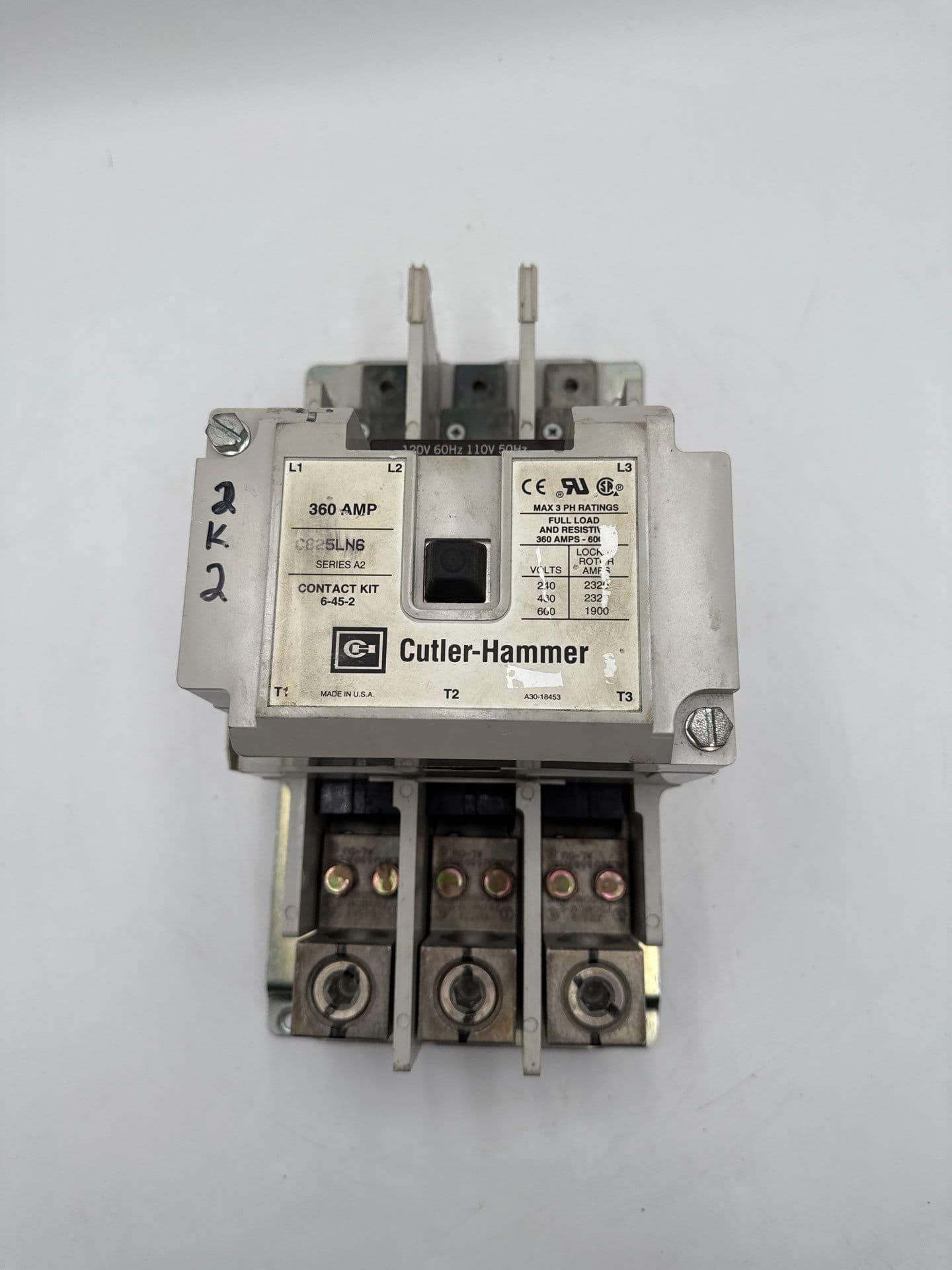 Cutler Hammer C825LN6 Contactor Coil 110/120V 360A 3P 600V – image 1