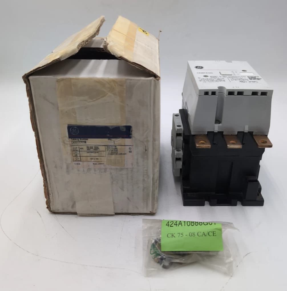GE CK08CE311N 3 Pole Industrial Contactor 125HP at 460V NEW – image 1