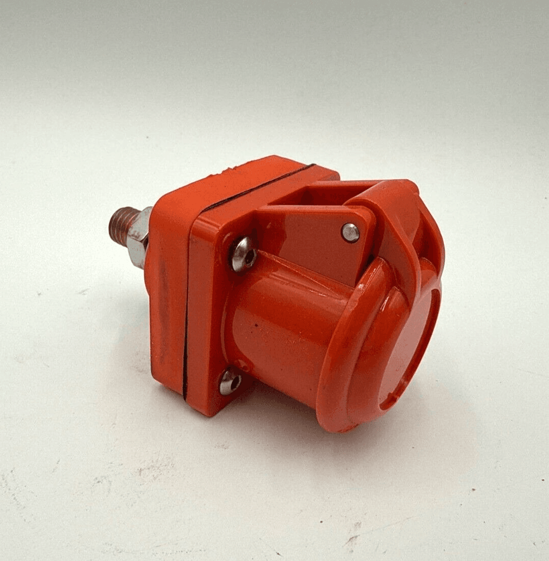 Marinco CL40MRSB-C Cam Lock CL 16 Ser Panel Mount Inlet 400A 600V Red 2/0-4/0 – image 1