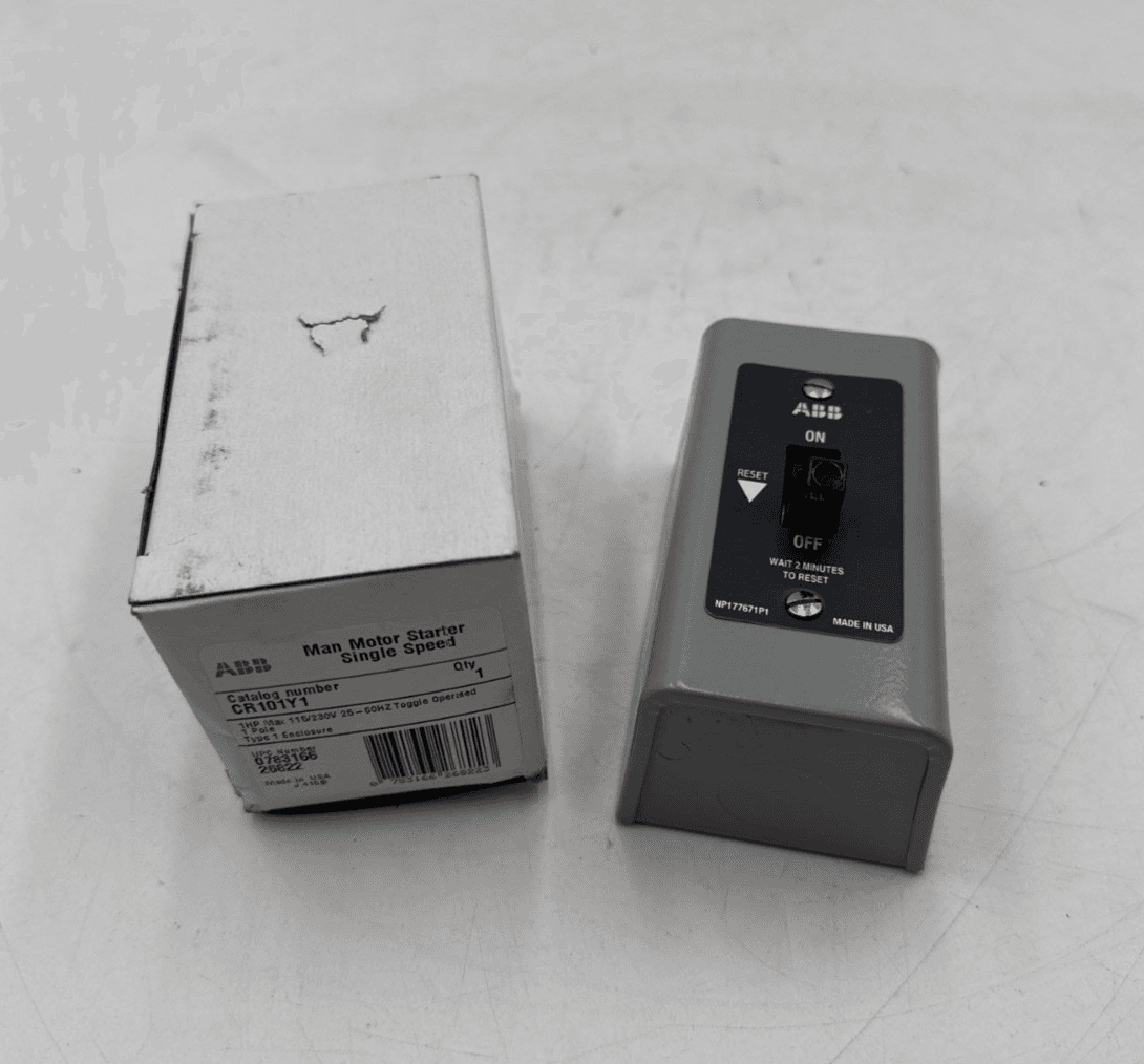 ABB CR101Y1 Manual Motor Starter Single Speed 1HP 115/230V NEMA Type 1 Indoor – image 1