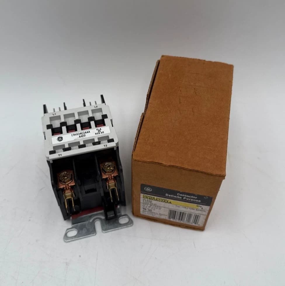 GE CR453AC2AAA Definite Purpose Contactor 30A 2P Coil 110-120V 30 Amp 2 Pole NEW – image 1