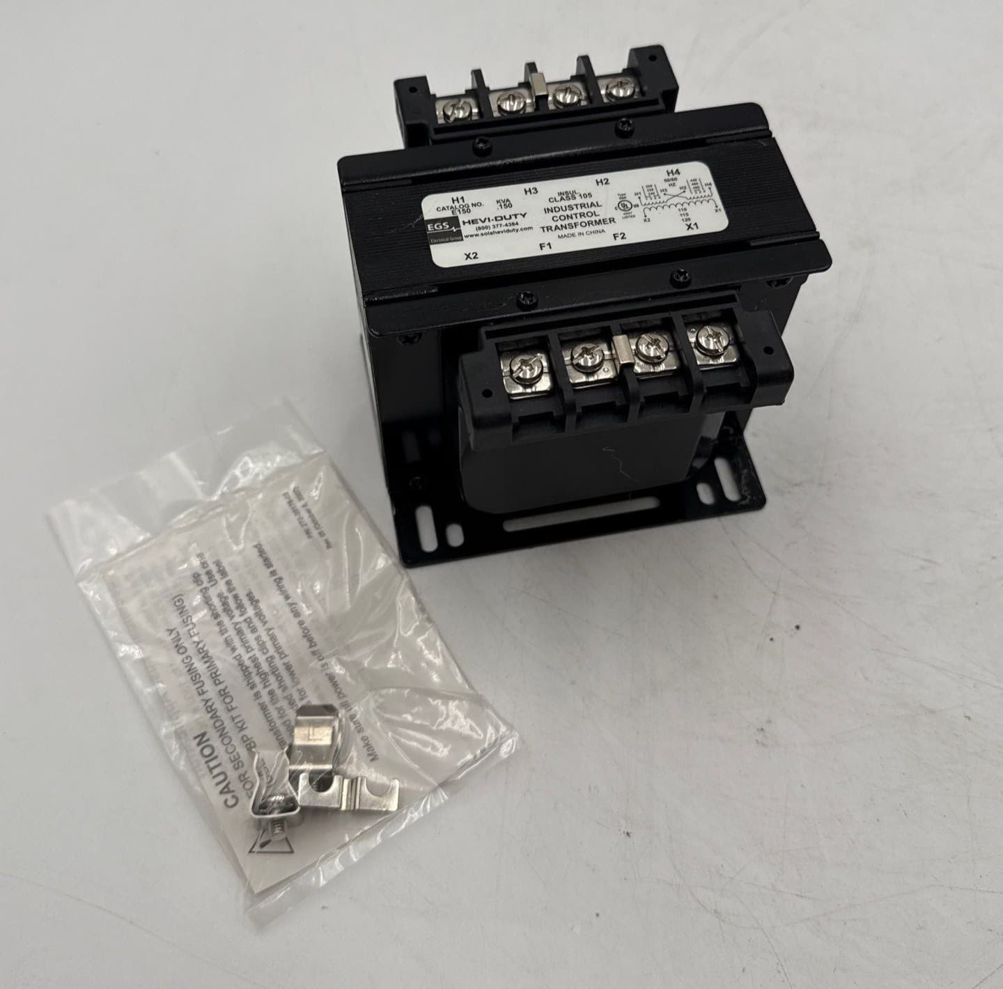 0.150kVA EGS Hevi Duty E150 Transformer Pri 240/480V Sec 110/120V 1PH – image 1