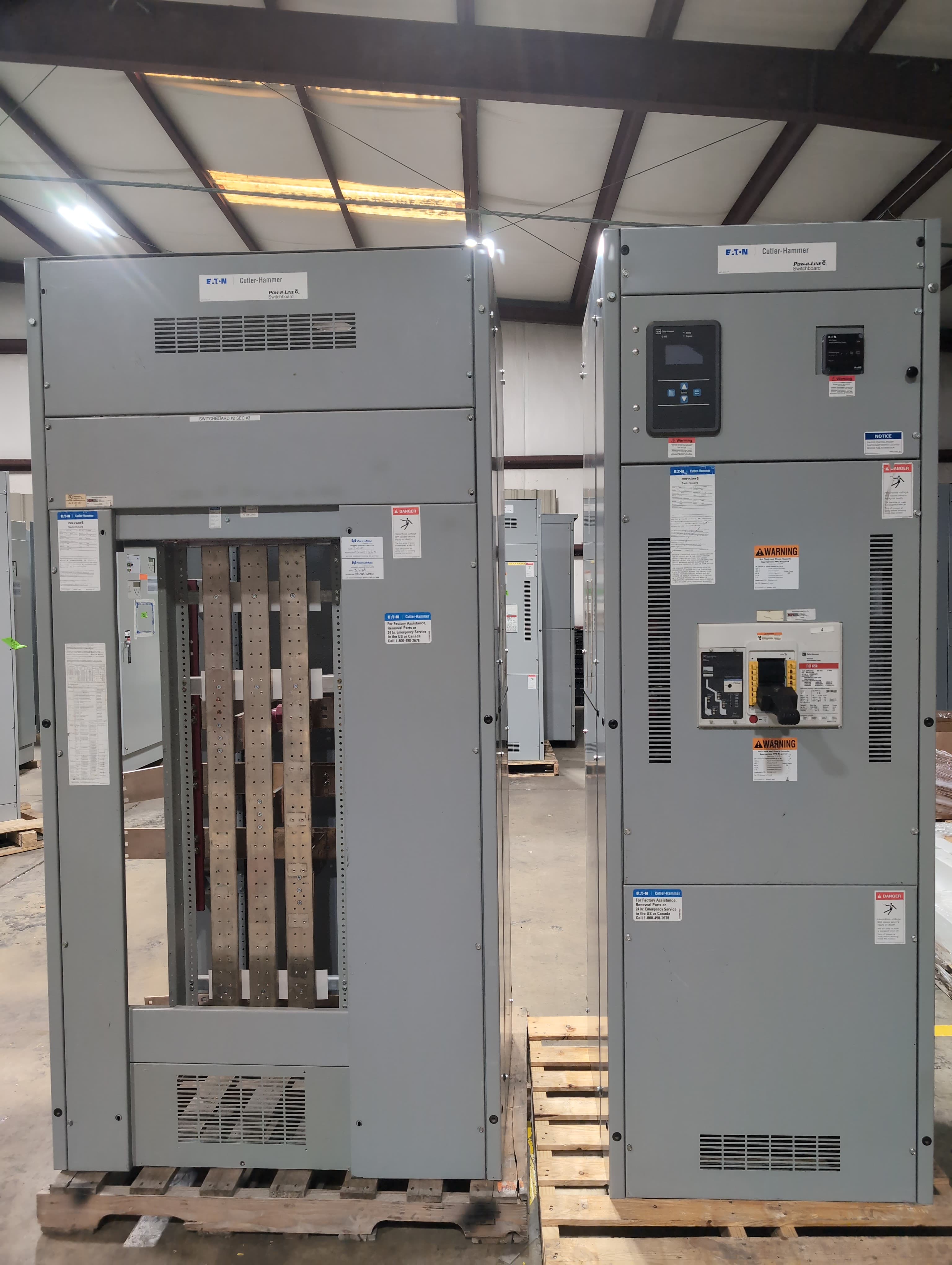 Eaton PRLC Switchboard 1600A 480/277V 3PH 4W MCB RD316T36W LSIG RES1600LSIG