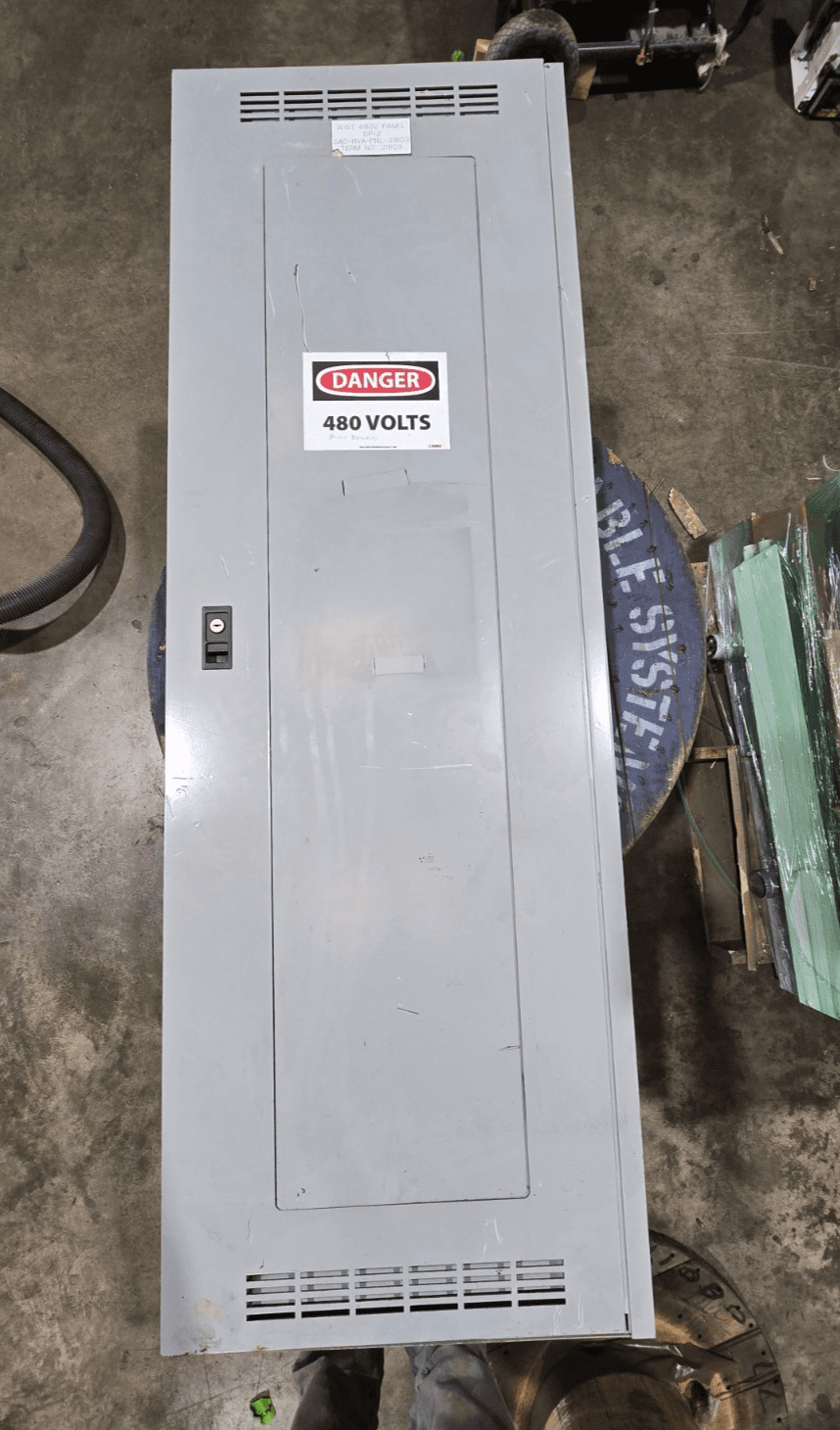 Eaton PRL3A Panelboard 600A 480V 3PH 3W MLO 600 Amp Panel EZB2060R Indoor Encl – image 1