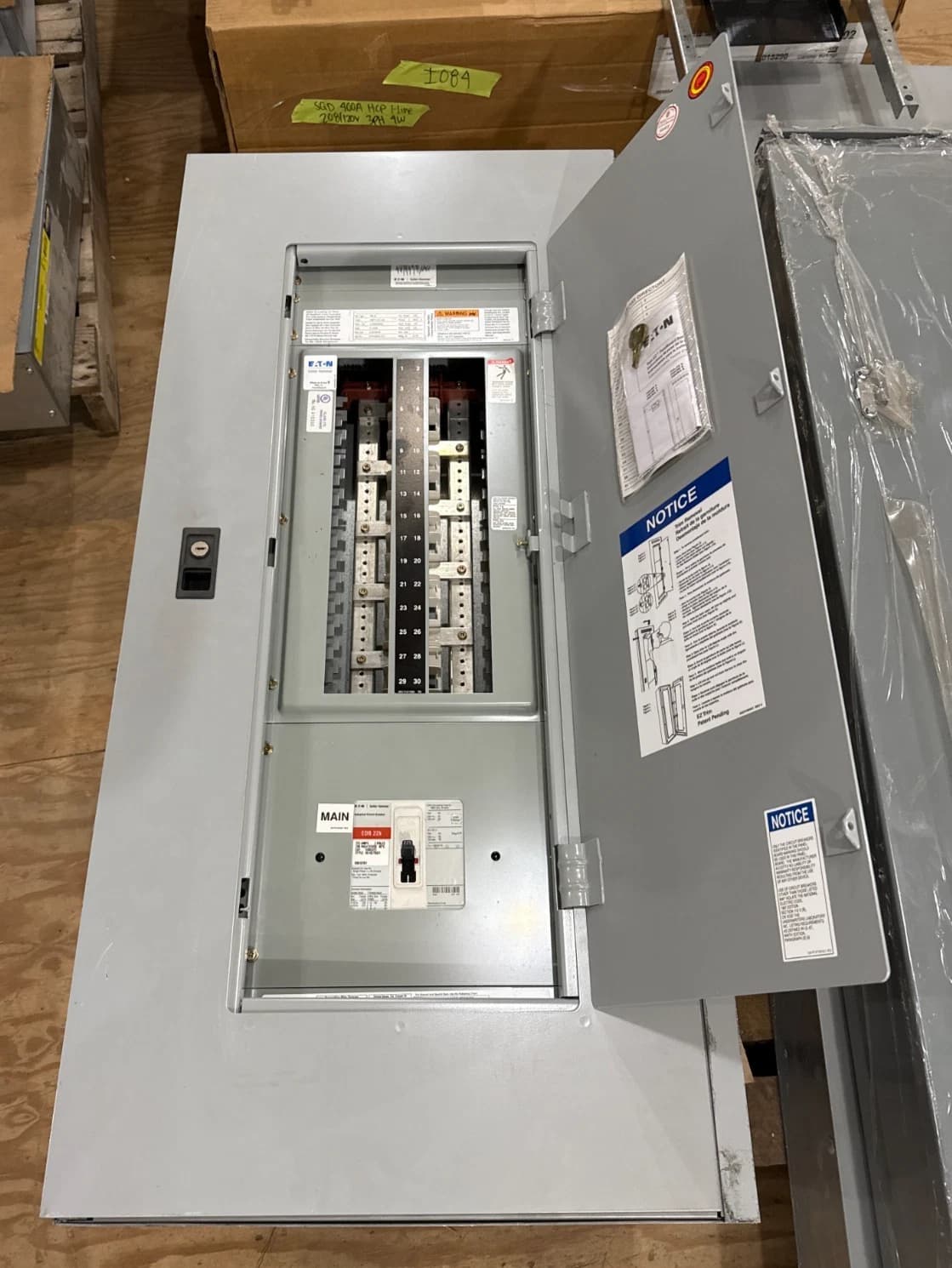 Eaton PRL1A Panelboard 225A 208/120V 3PH 4W MCB Panel 225 Amp 30 Cir EDB3225 – image 1