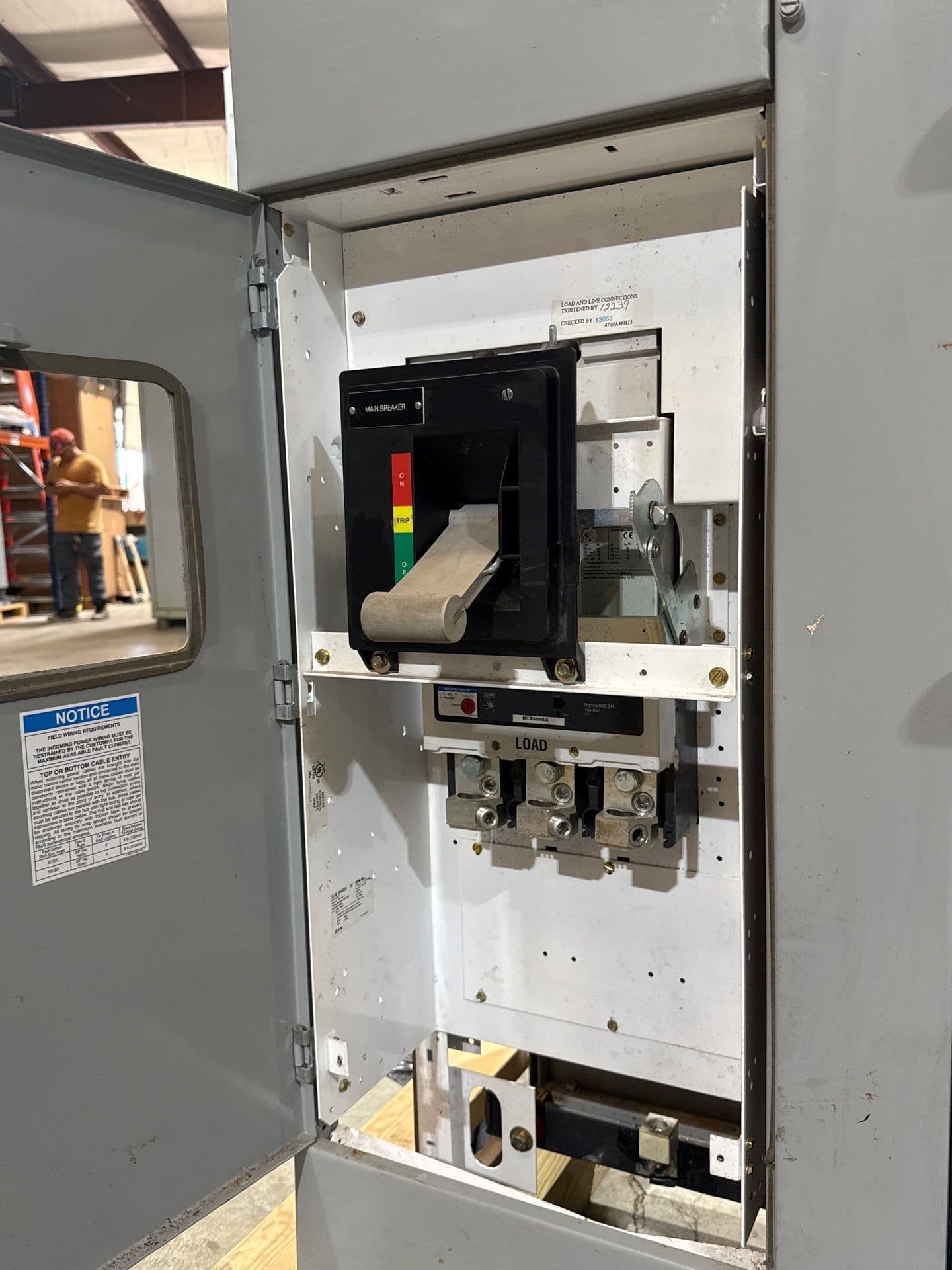 Eaton Freedom 2100 30" 800A Main MCC Bucket 800 Amp Breaker HMDL3800 – image 1