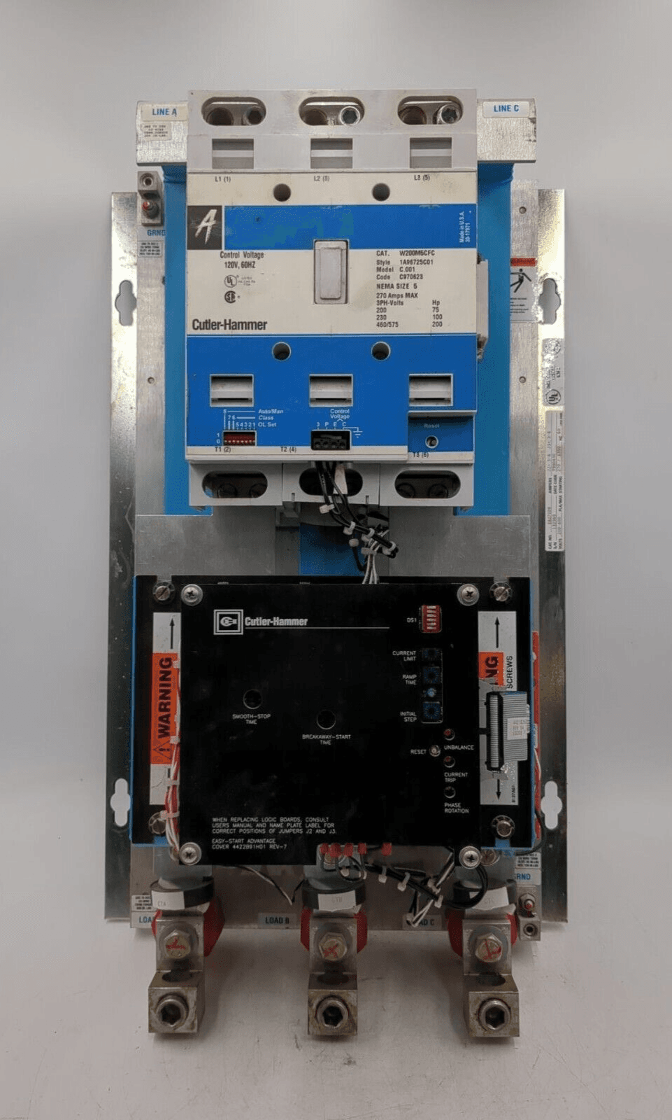 Cutler Hammer EA270PN Advantage Starter 270A 3P Size 5 200HP 3PH Coil 120V – image 1