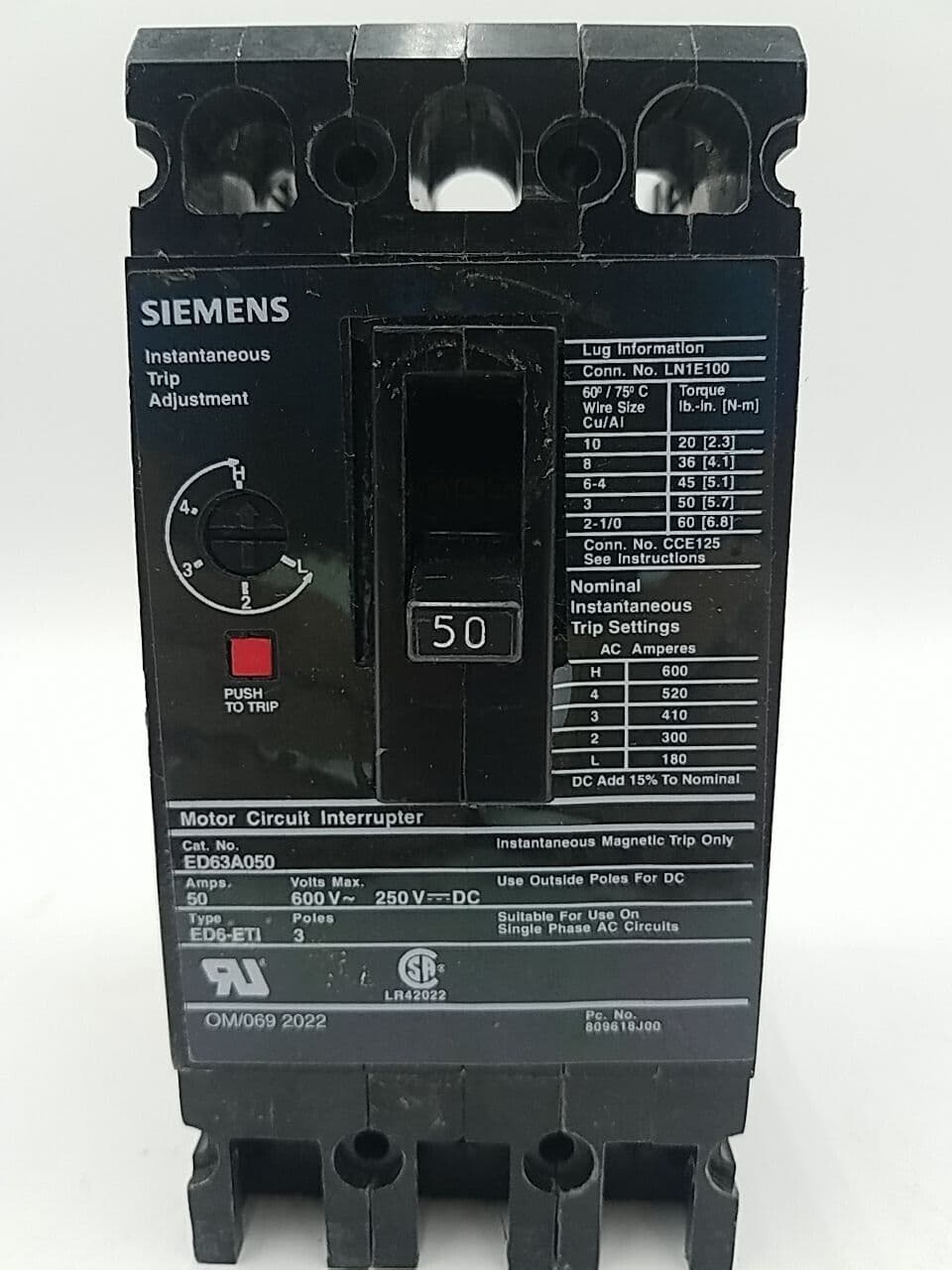 Siemens ED63A050 – image 1