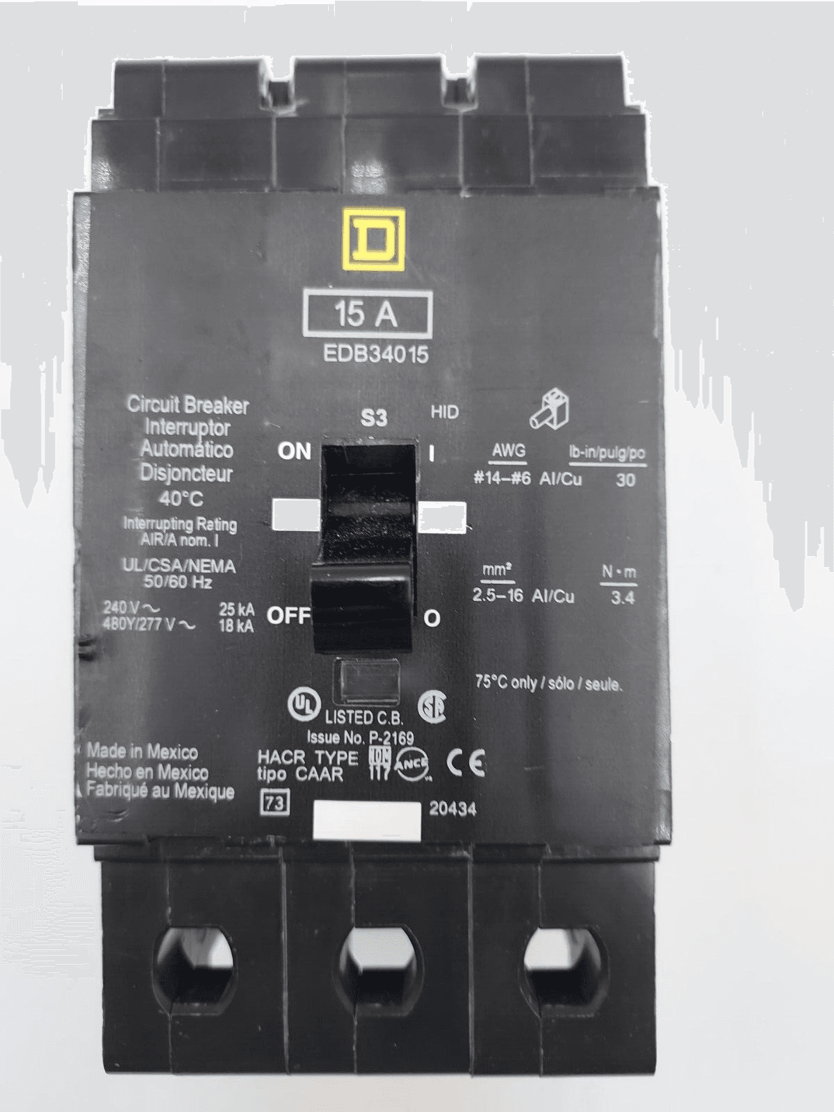 Square D EDB34015 – image 1