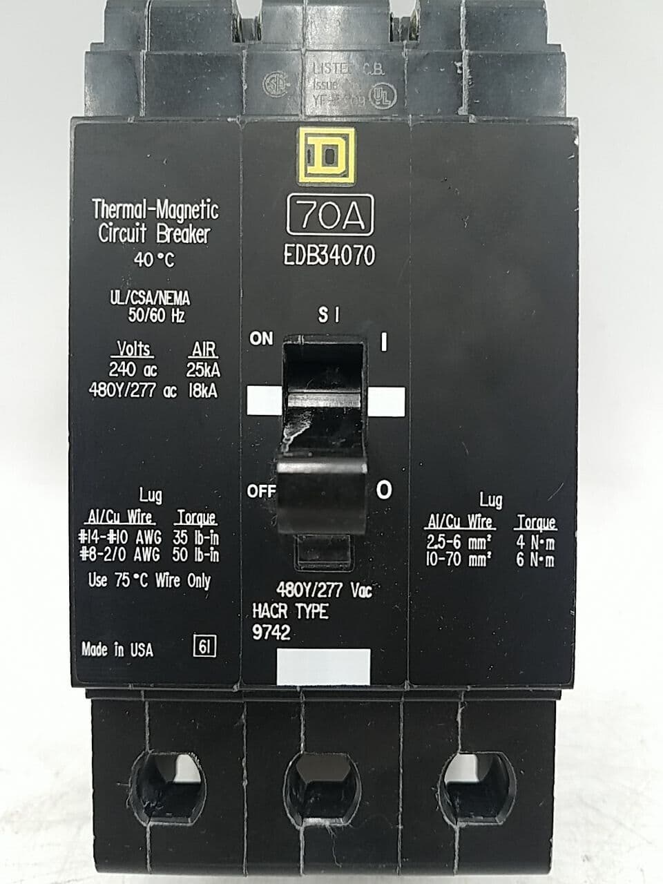Square D EDB34070 – image 1