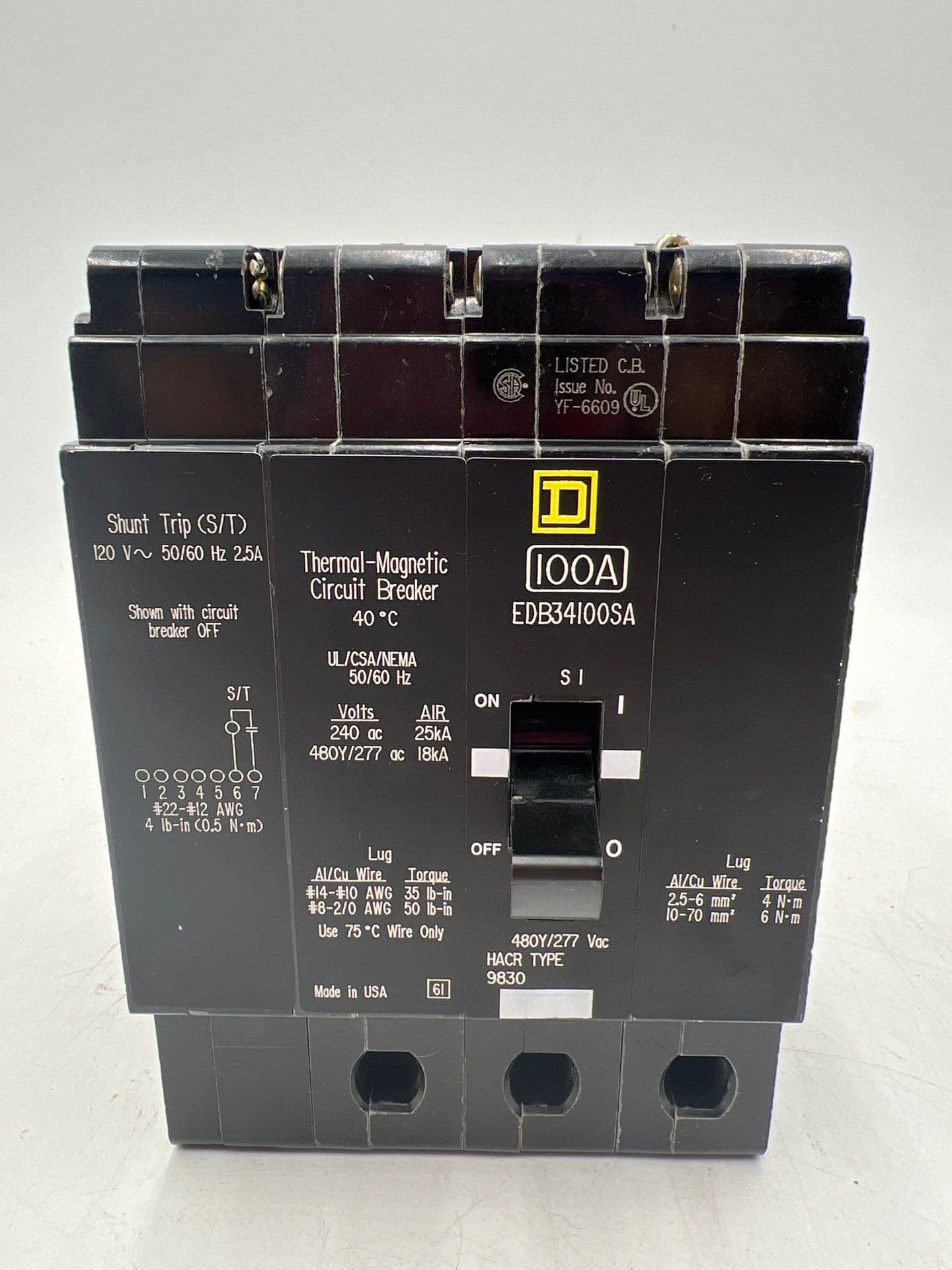 Square D EDB34100SA – image 1
