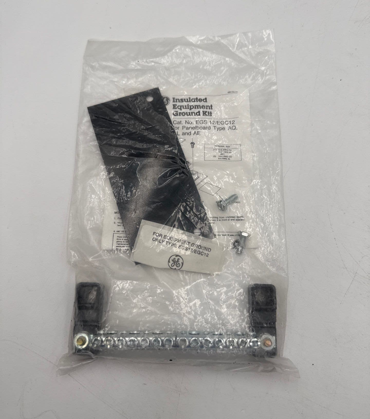 GE EGS 12/EGC12 Insulated Ground For Panelboard Type AQ AL and AE – image 1