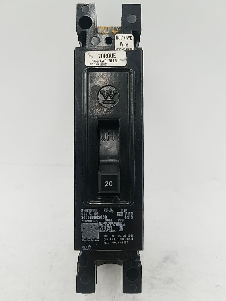 Westinghouse EHB1020 – image 1