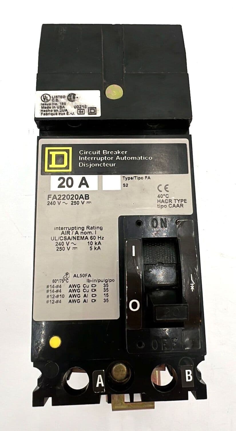 Square D FA22020AB – image 1
