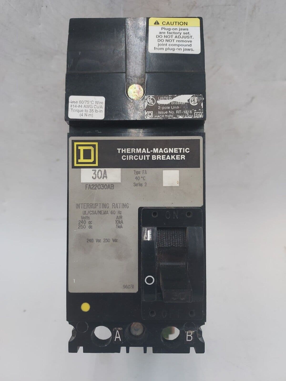 Square D FA22030AB – image 1