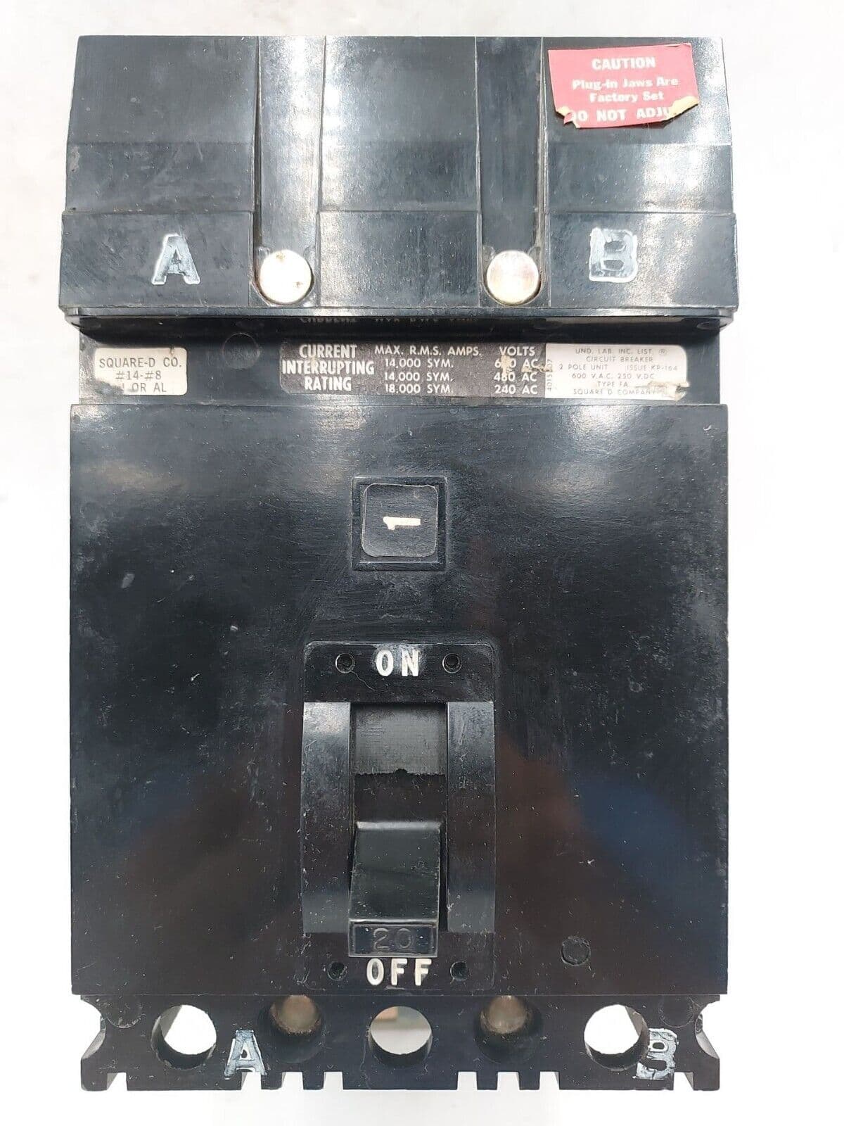 Square D FA26020AB – image 1