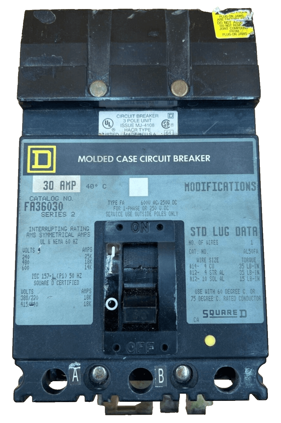 Square D SQD FA36030 – image 1