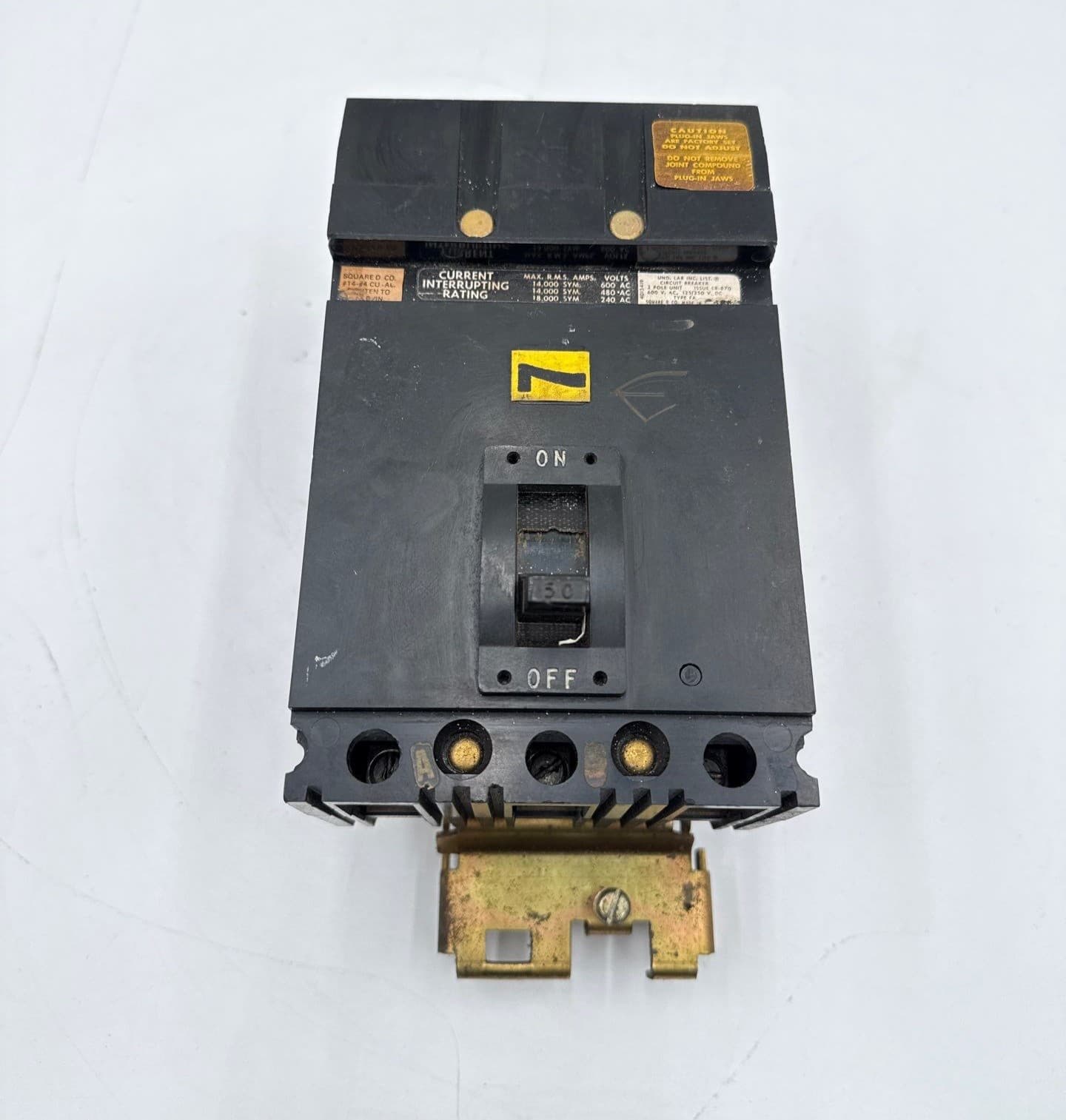 Square D FA36050 I-Line Circuit Breaker A 3P 600V 3PH FA 50 Amp 3 Pole Black