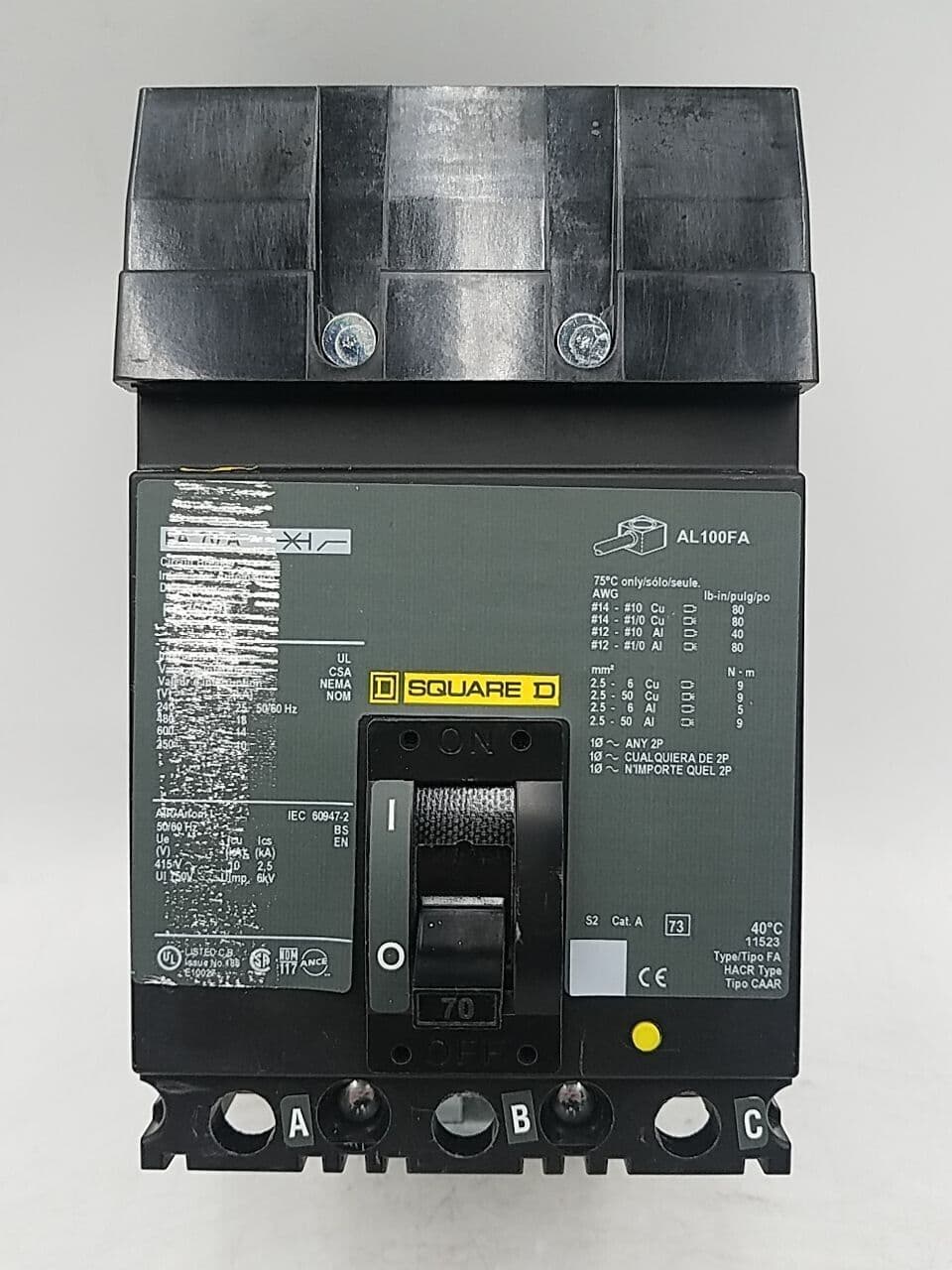 Square D FA36070 – image 1