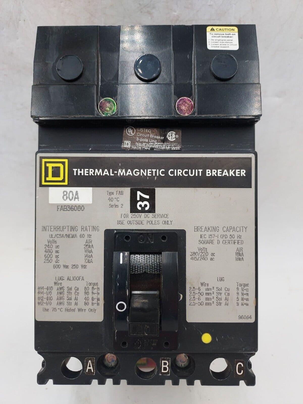 Square D FAB36080 – image 1