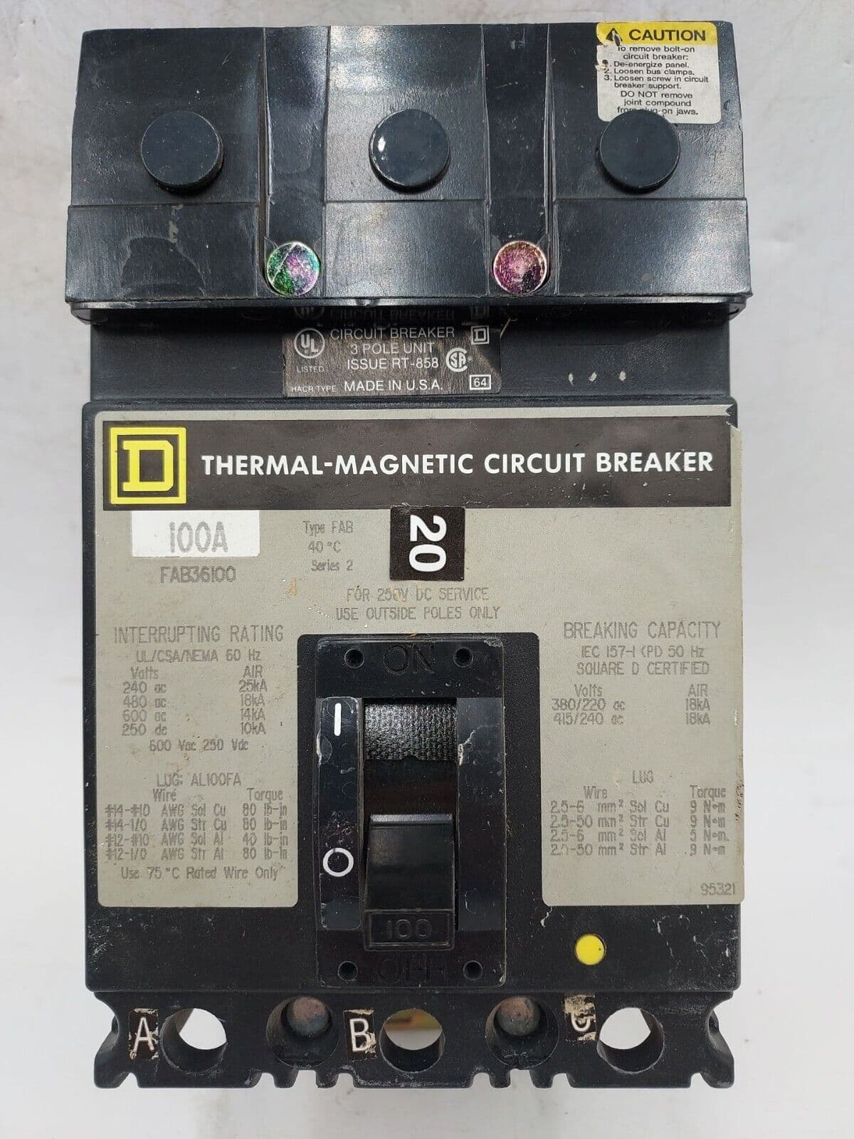 Square D FAB36100 – image 1