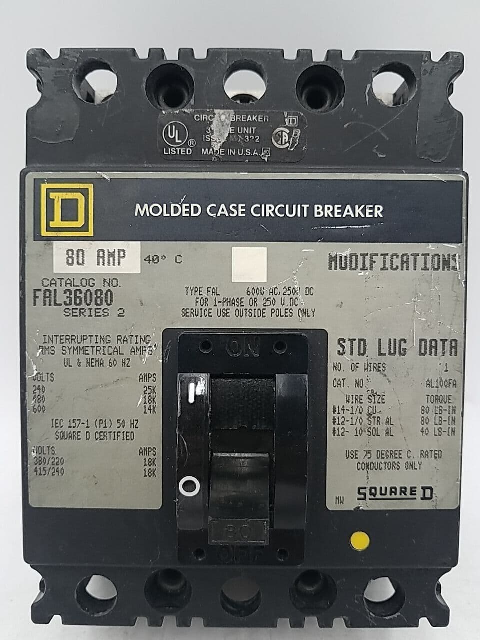 Square D FAL36080 – image 1