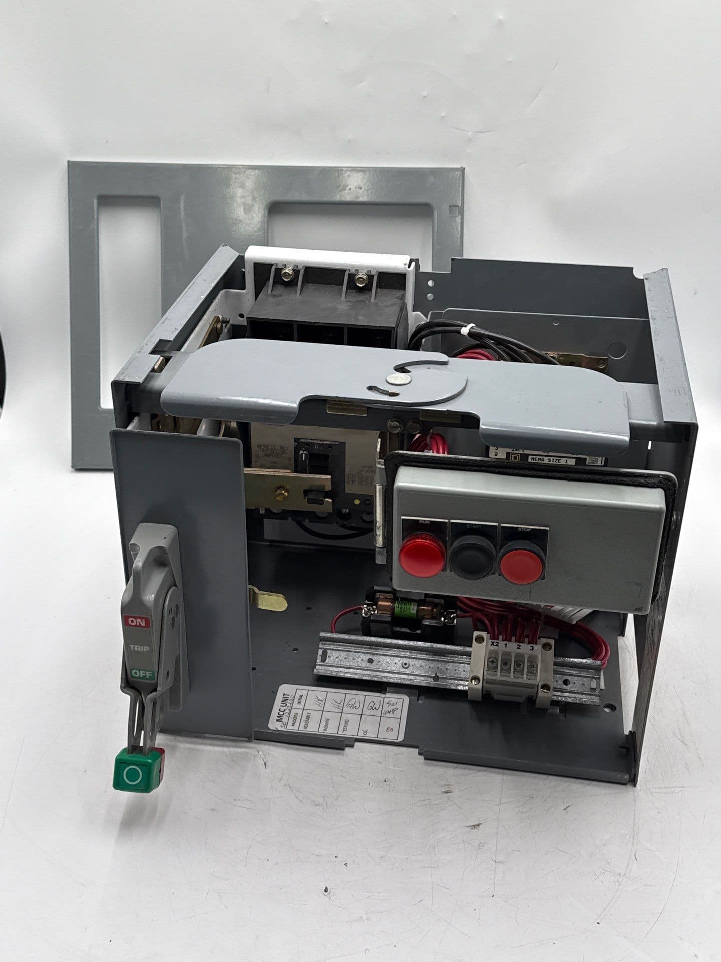 Square D Model 6 12" 30A MCC Combo Bucket FAP3603015M Size 1 Starter