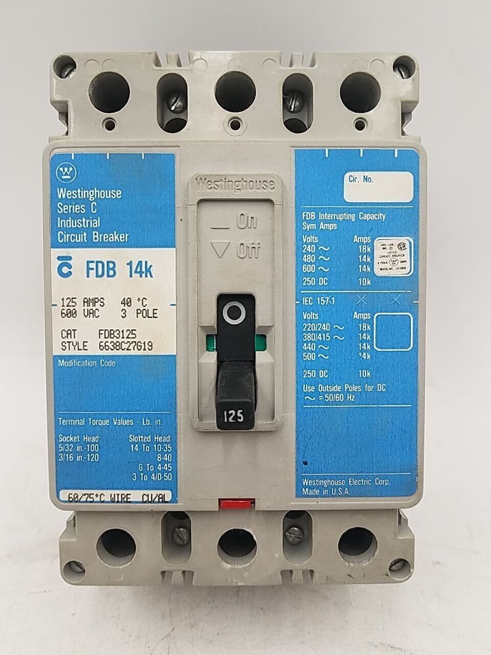 Westinghouse FDB3125 – image 1