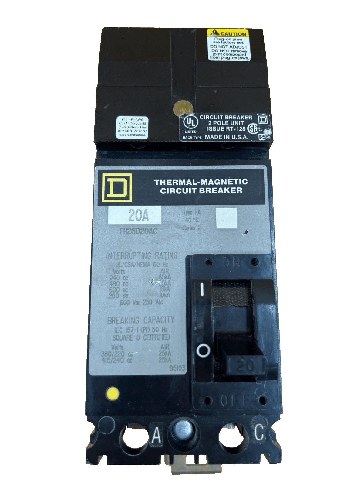 Square D FH26020AC – image 1