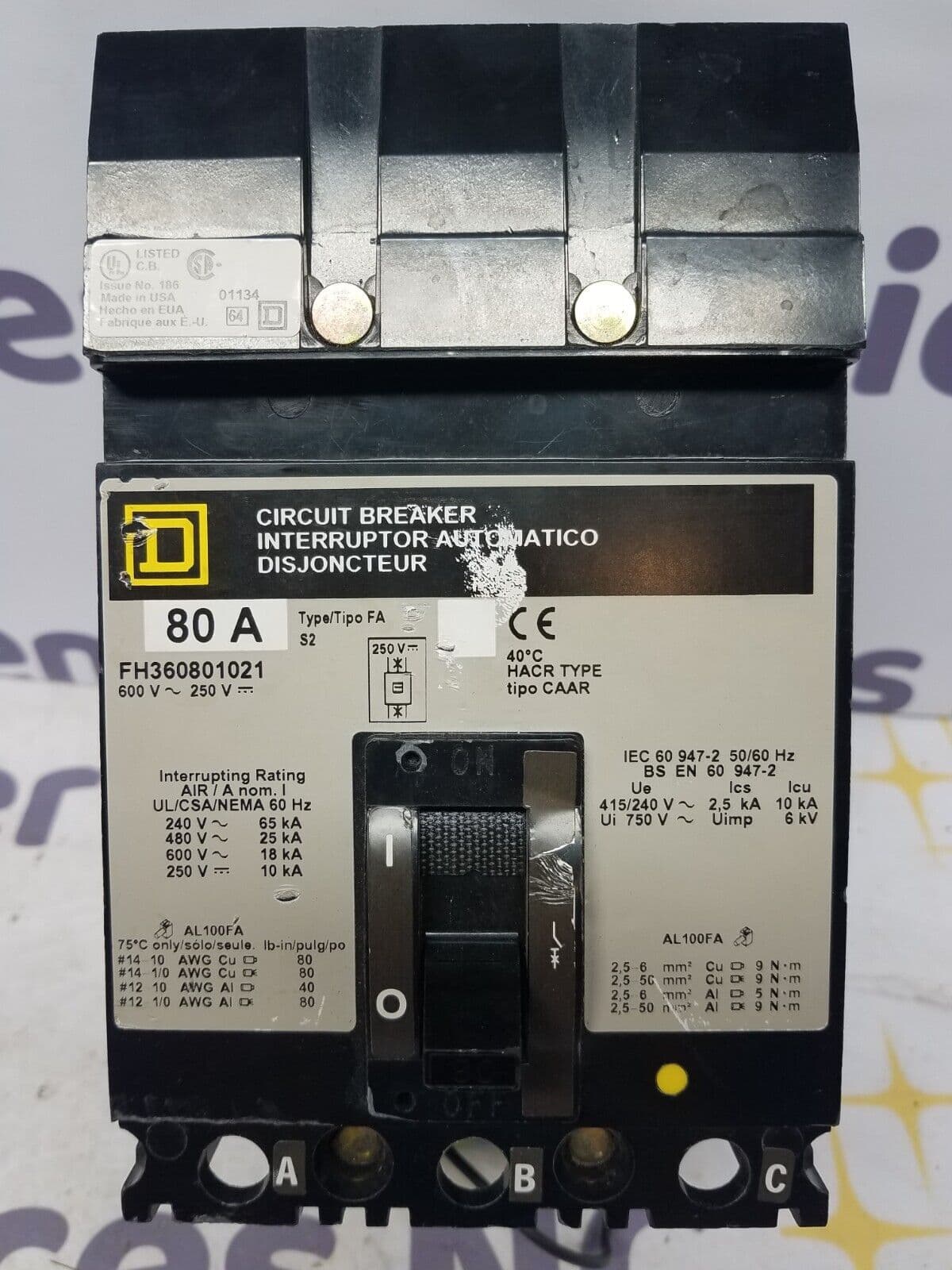 Square D FH360801021 – image 1