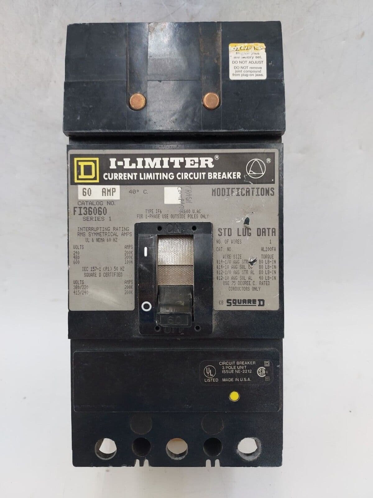 Square D FI36060 – image 1