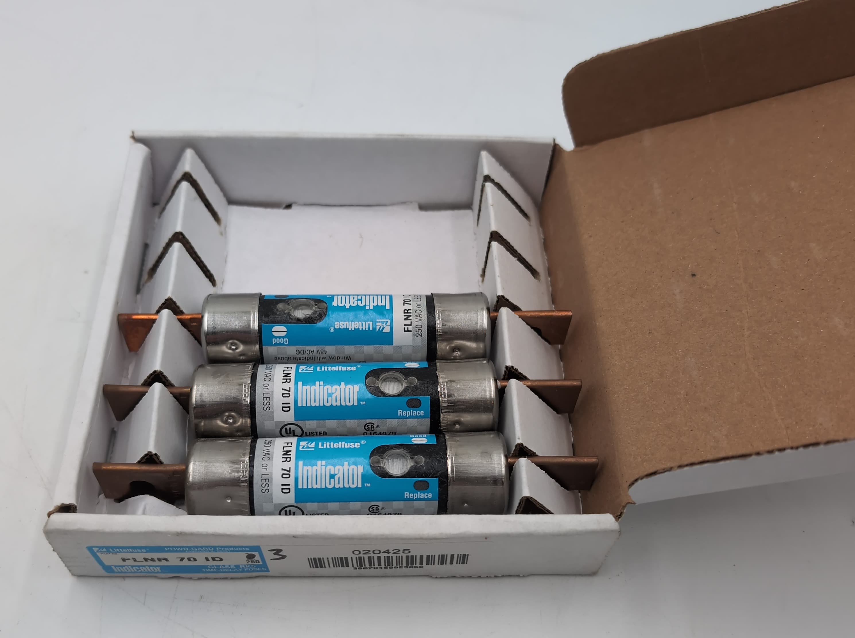 Littelfuse FLNR070ID Class RK5 Fuse 70A 250V Time-Delay Indicator FLNR 70 ID NEW – image 1