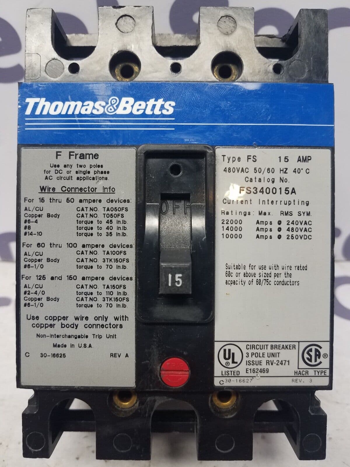 Thomas & Betts FS340015A – image 1