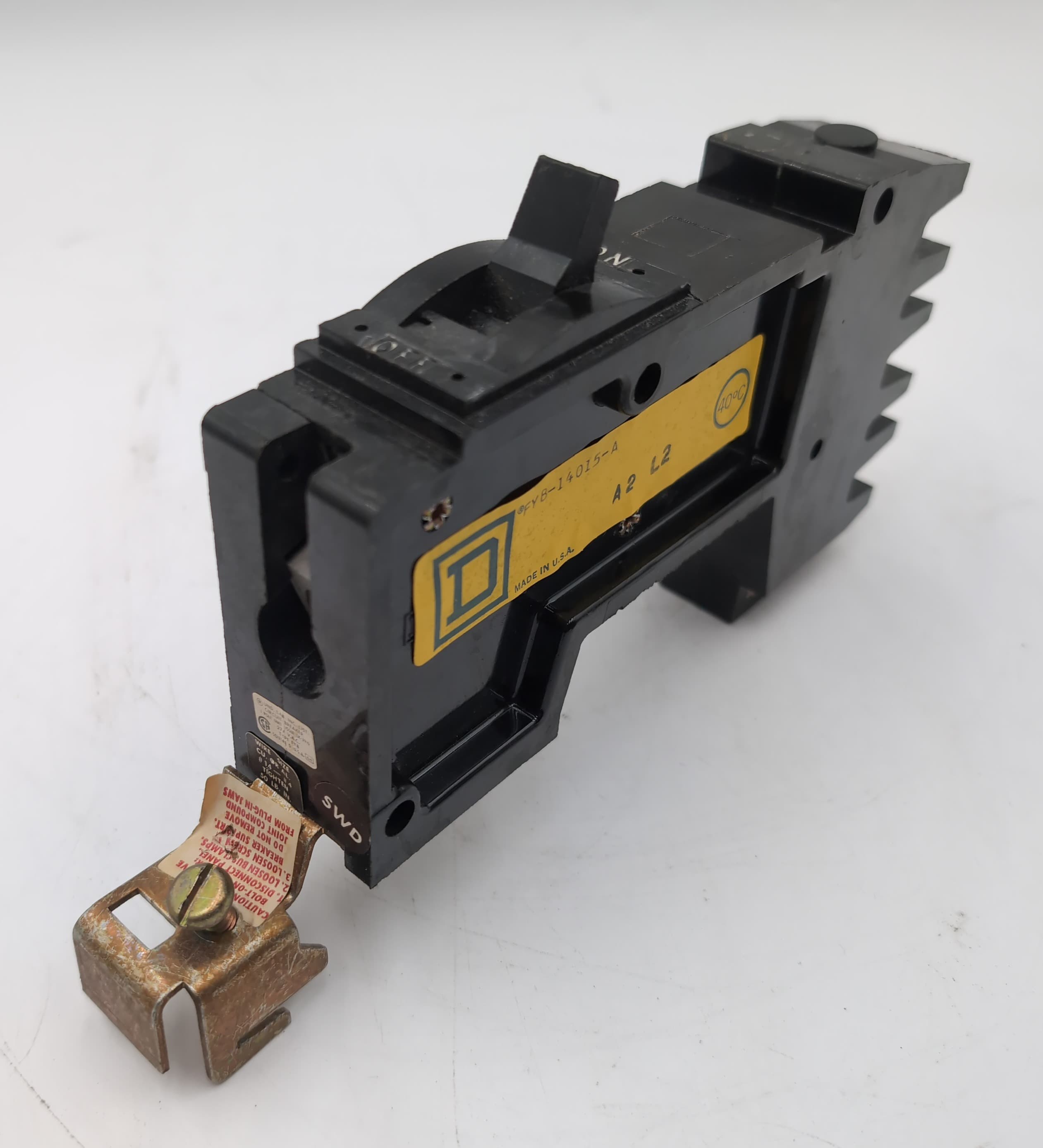 Square D FYB14015A I-Line Circuit Breaker 15A 277V 1 Pole Phase A USED – image 1