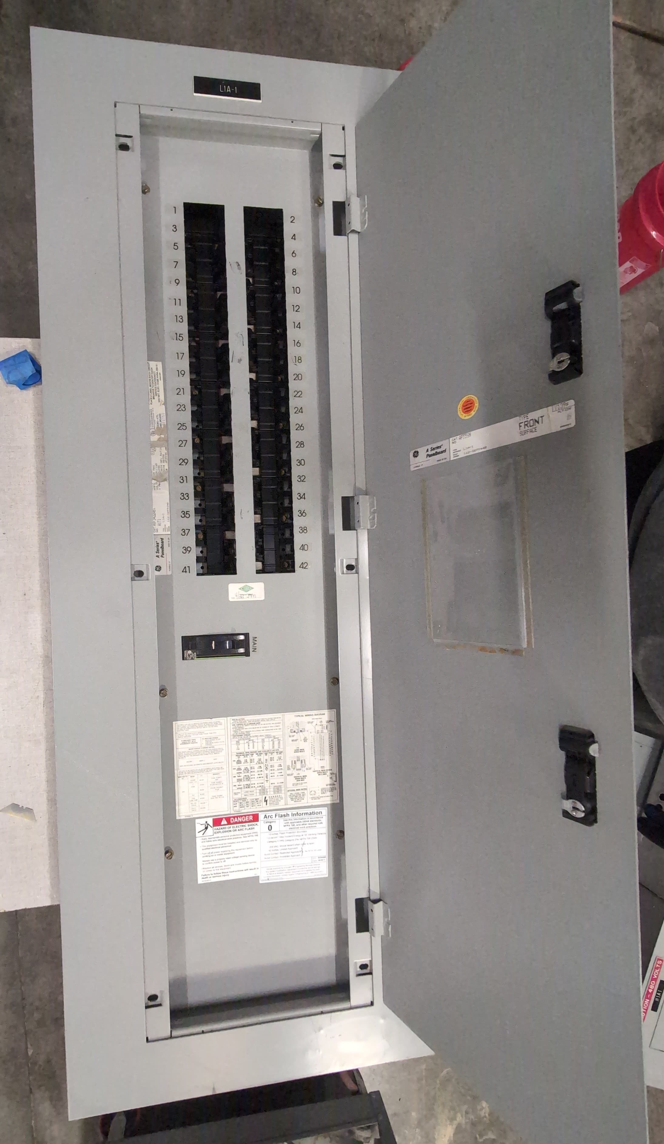 GE AQF3422ABX Panelboard 225A 208Y/120V 3PH 4W 42 Cir MCB Panel THQD32225 225Amp