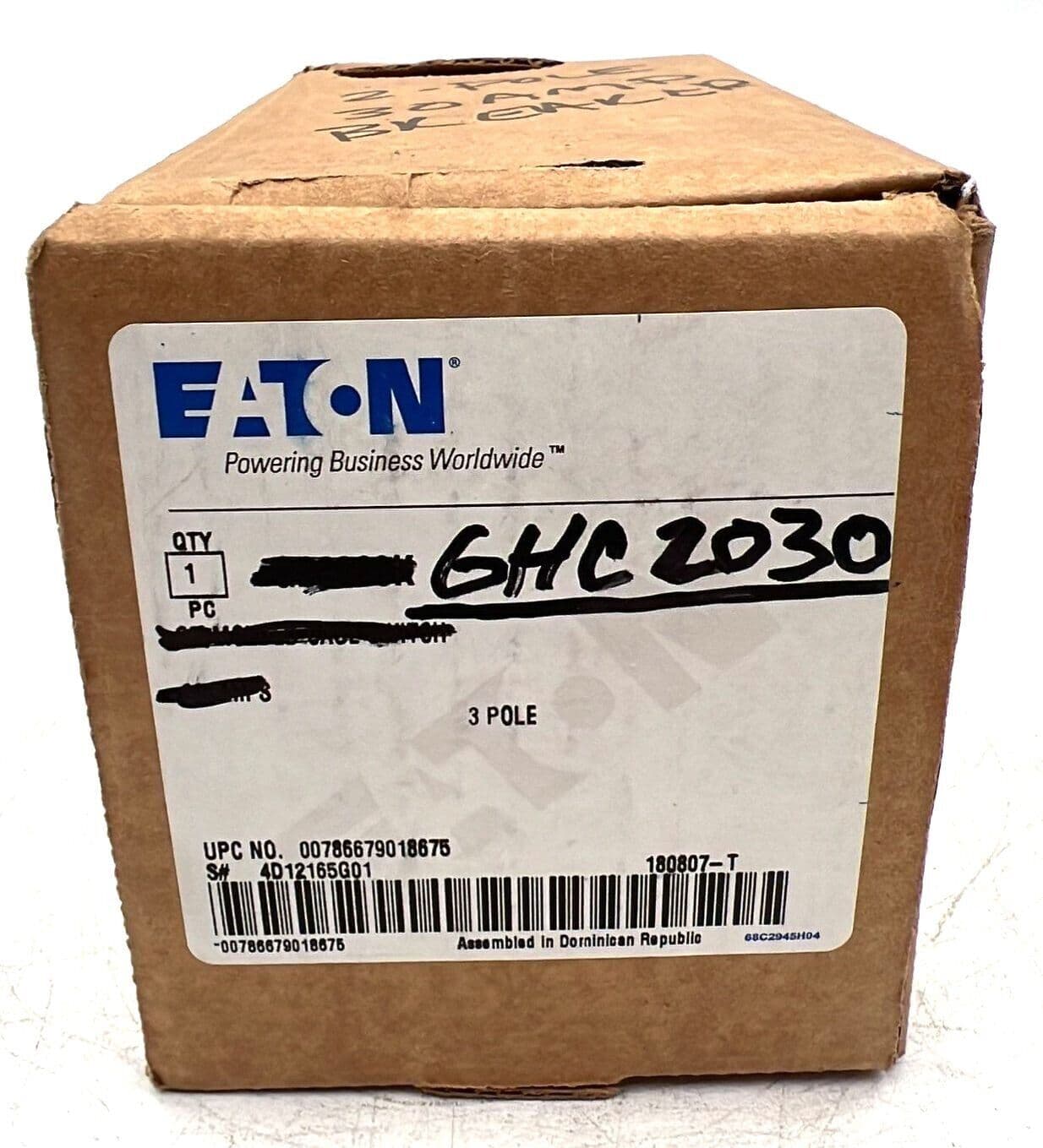 Eaton GHC2030 Bolt On Circuit Breaker 30A 2P 480V GHC 30 Amp 2 Pole – image 1