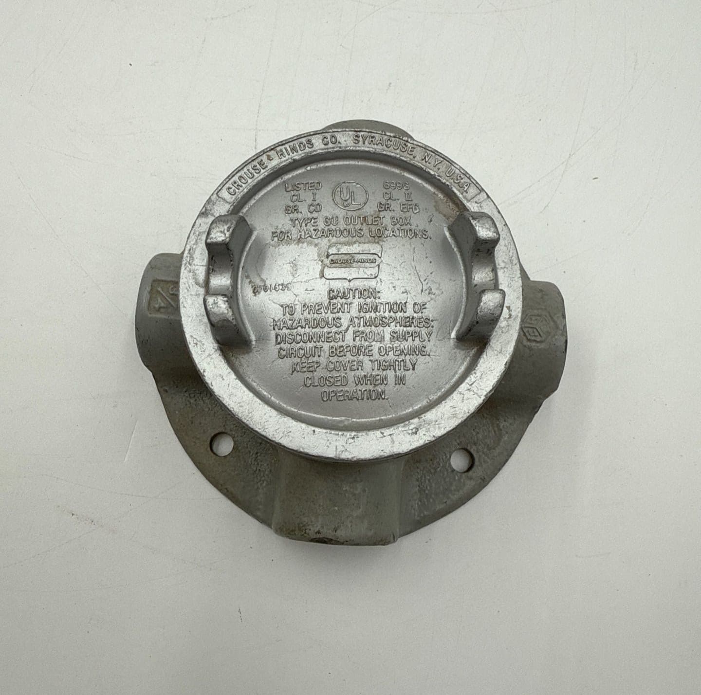 Crouse-Hinds GU 3/4" Outlet Box For Hazardoous Locations – image 1