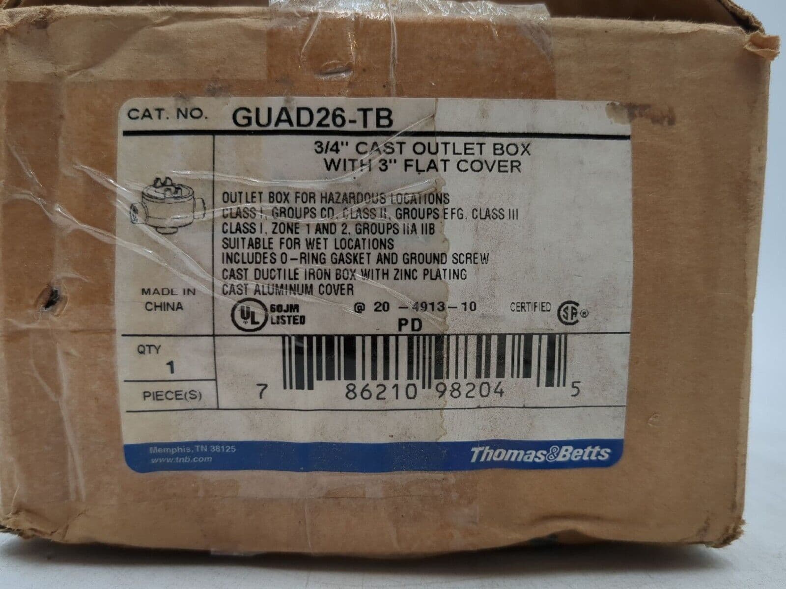 Thomas & Betts GUAD26-TB – image 1