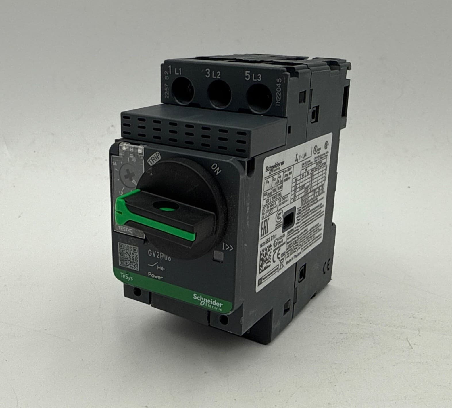 Schneider GV2P06 Circuit Protector Manual Starter 1-1.6A 3P 690V TeSys Deca – image 1
