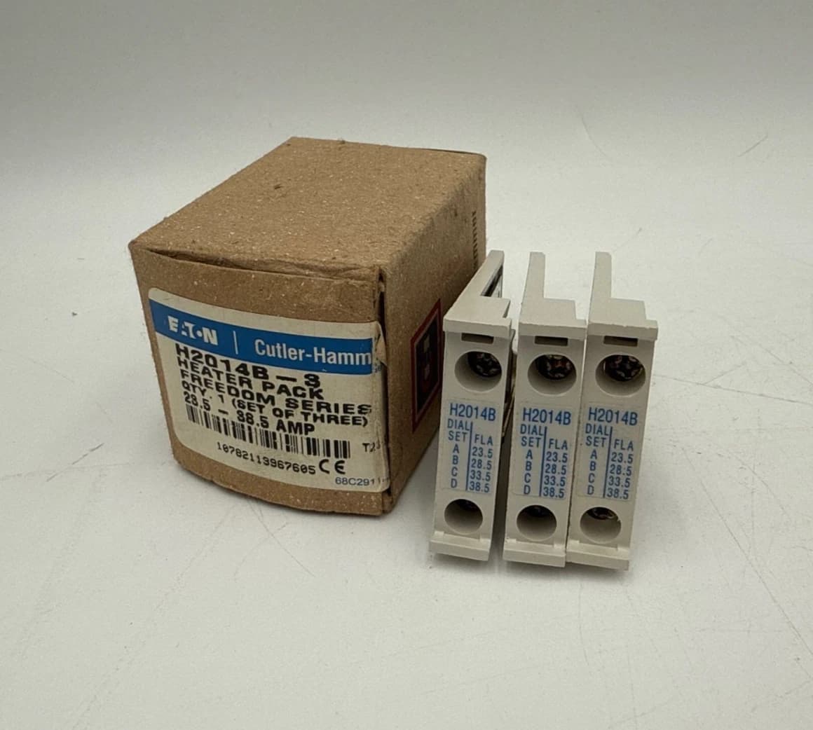 3PC Eaton H2014-B Overload Relay Thermal Heater Unit Freedom Series 23.5A-38.5A – image 1