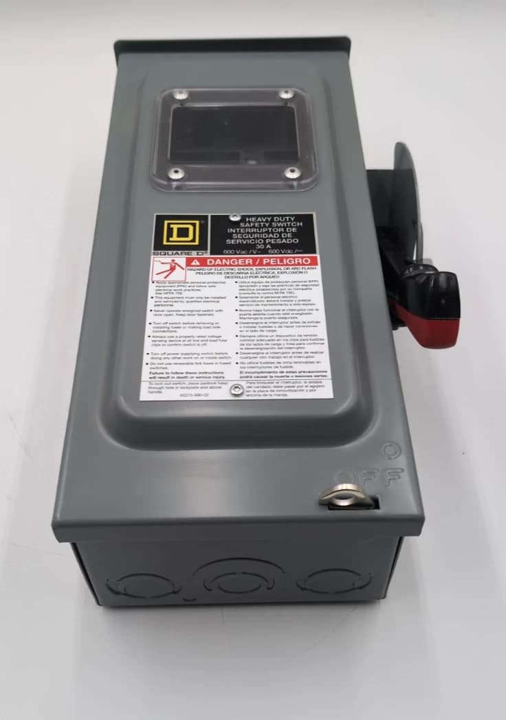 Square D H361NRB Safety Disconnect Switch 30A 3P 600V Type 1 Encl with Window – image 1