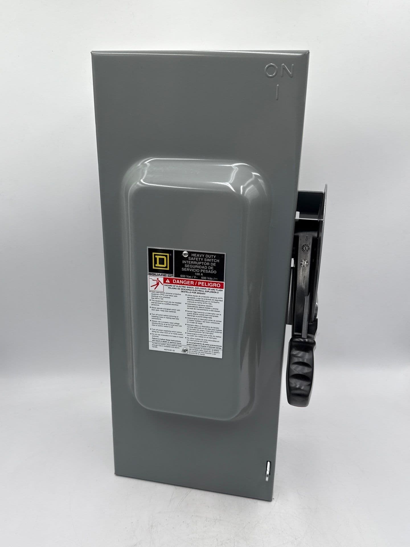 Square D H363 Safety Disconnect Switch 100A 3P 600V Type 1 Indoor 100 Amp 3 Pole – image 1