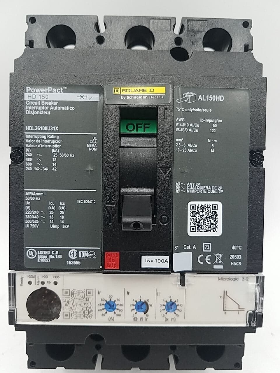 Square D HDL36100U31X – image 1