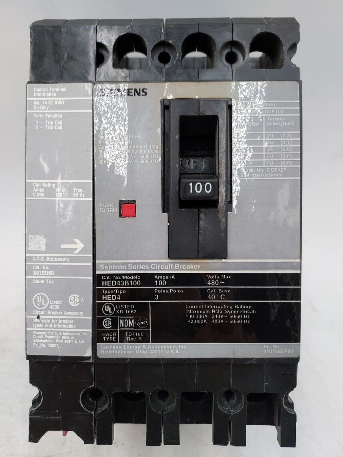 Siemens HED43B100 S01ED60 – image 1