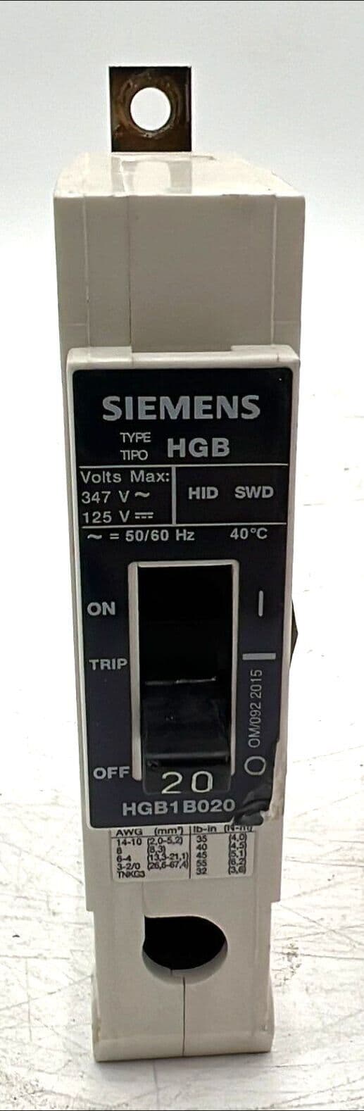 Siemens HGB1B020 – image 1