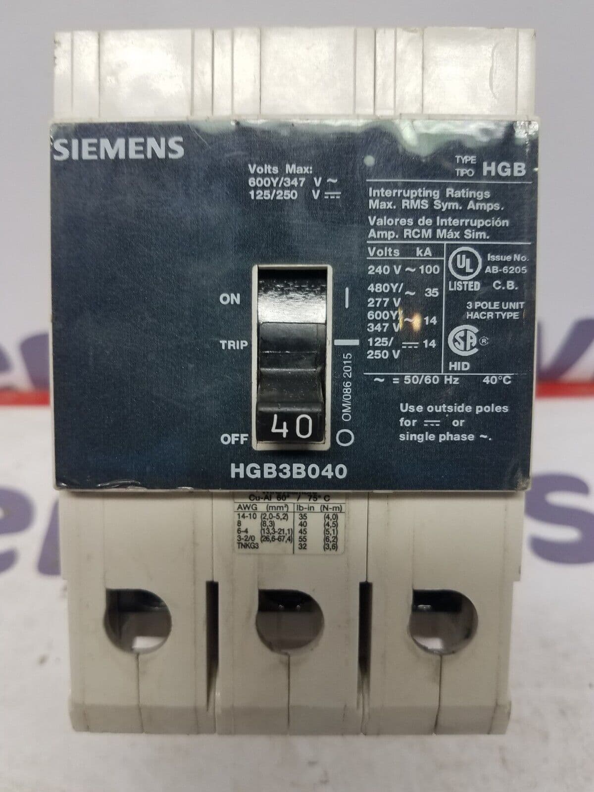 Siemens HGB3B040 – image 1
