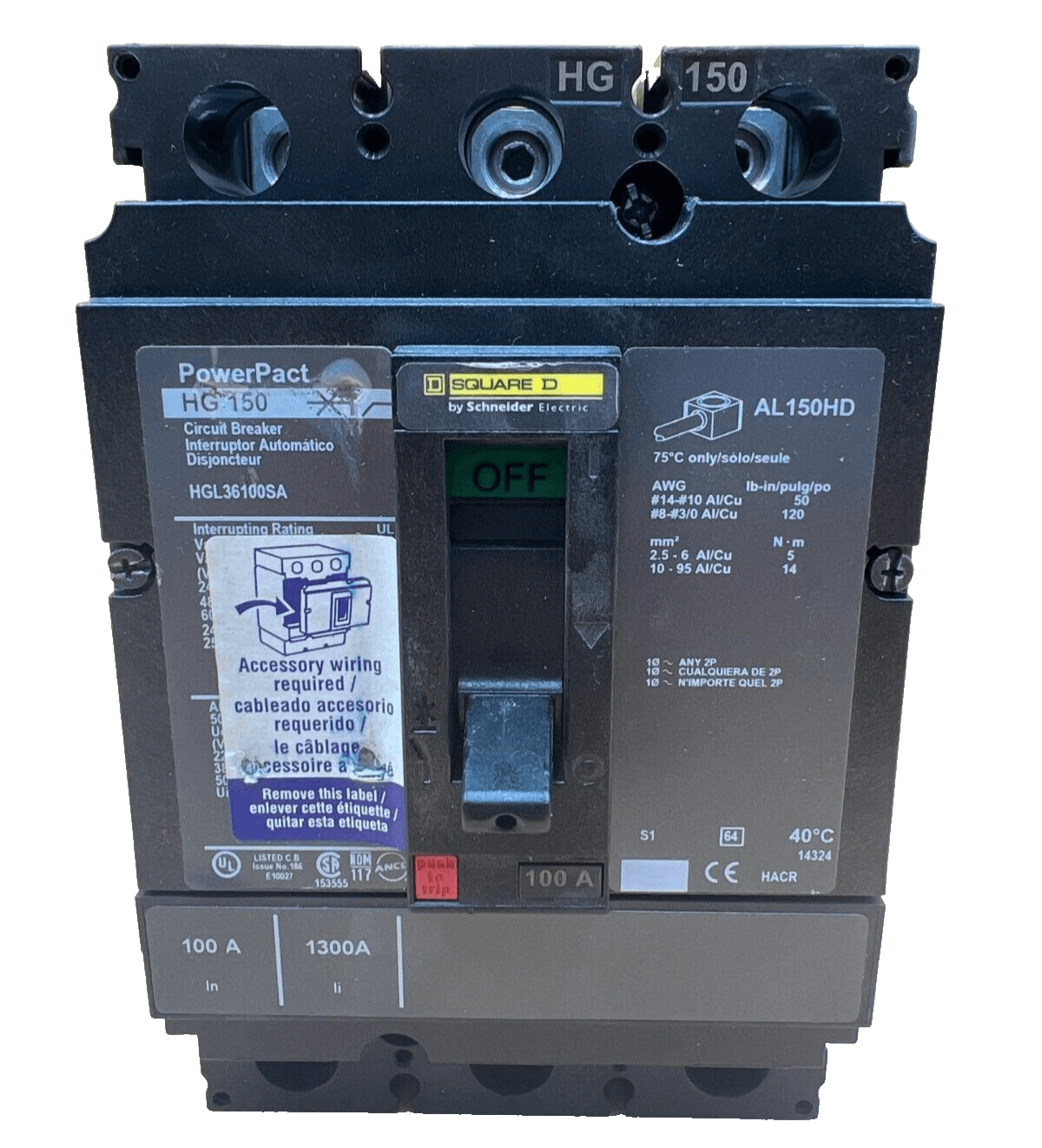 Square D HGL36100SA – image 1