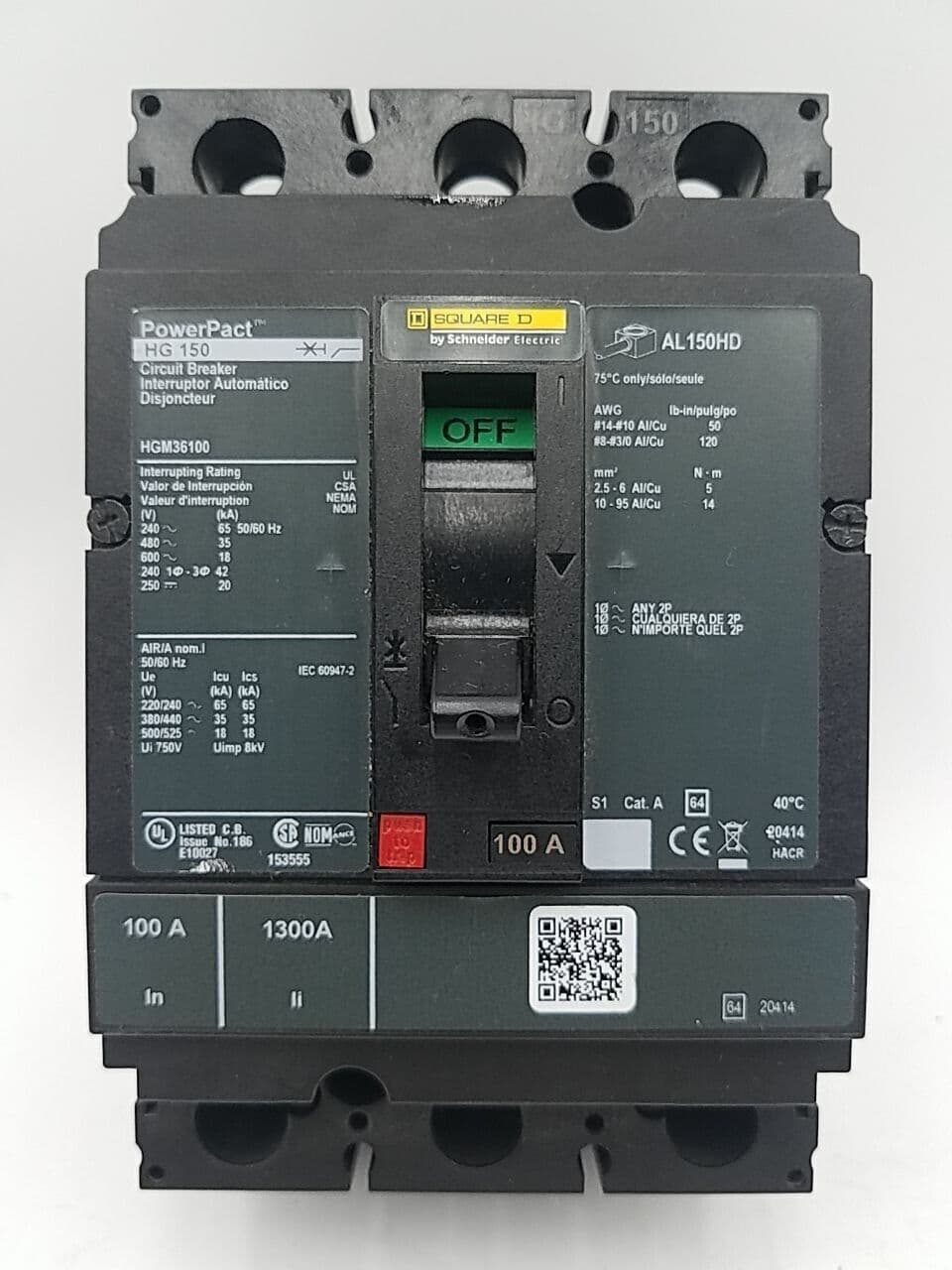 Square D HGM36100 – image 1