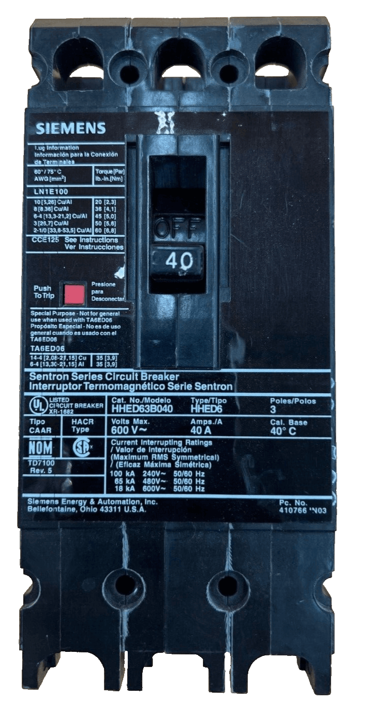 Siemens HHED63B040